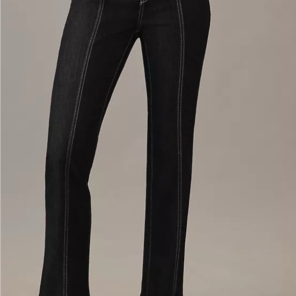 Maeve Downtown Date High-Rise Straight-Leg Jeans dark indigo womens 29 nwt - Picture 2 of 9